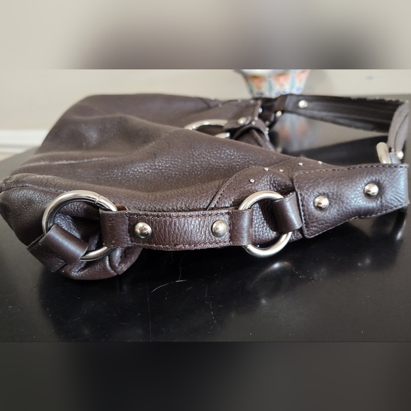 Franco Sarto brown leather shoulder, under arm bag - Picture 6 of 12